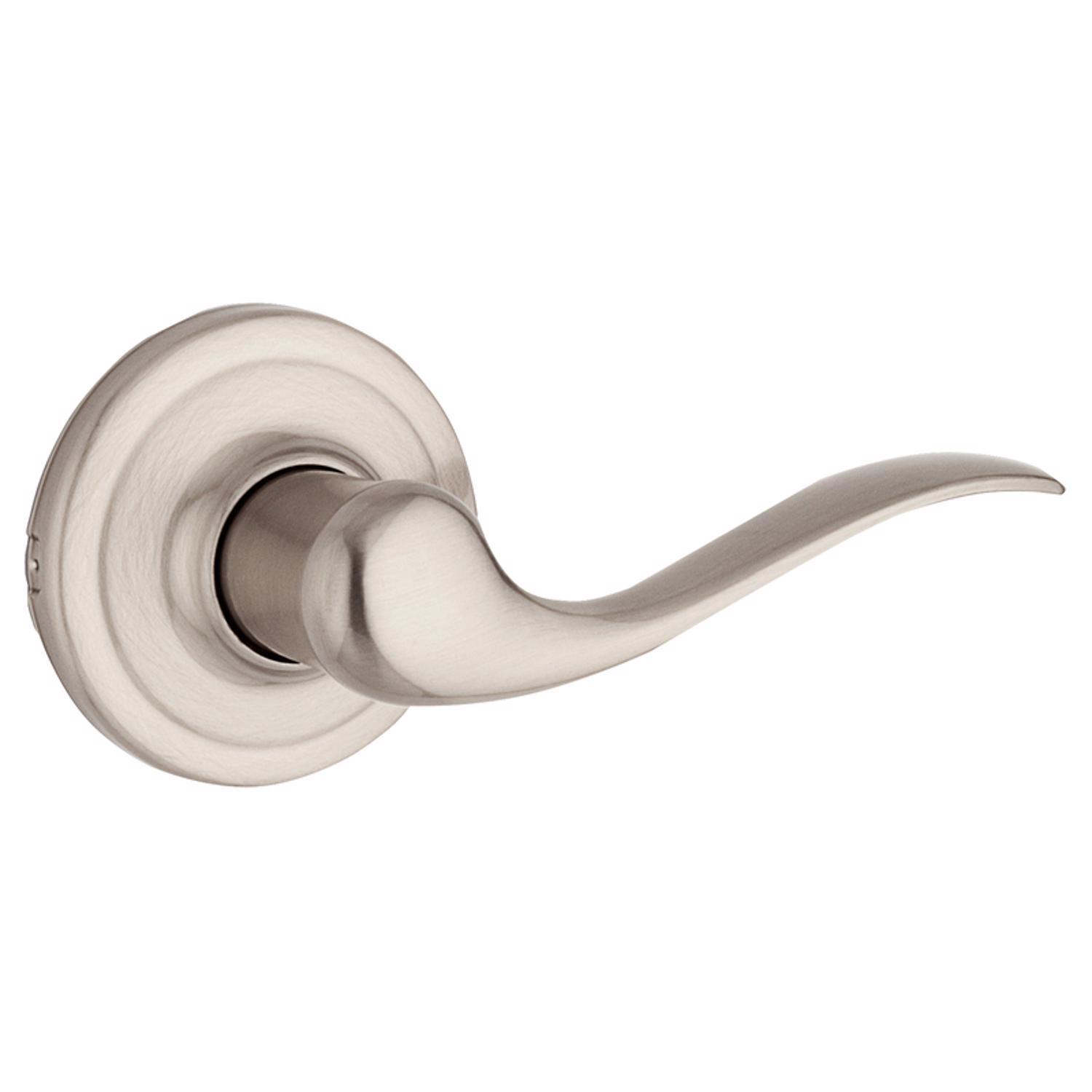 Kwikset Tustin Satin Nickel Passage Lever 1-3/4 in.