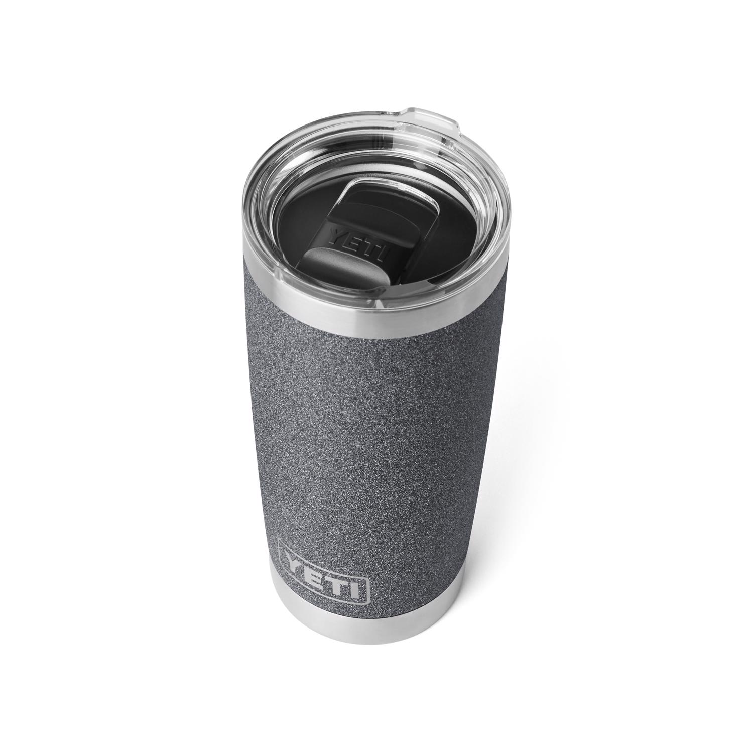 YETI Rambler 20 oz Black Stone BPA Free Vacuum Insulated Tumbler