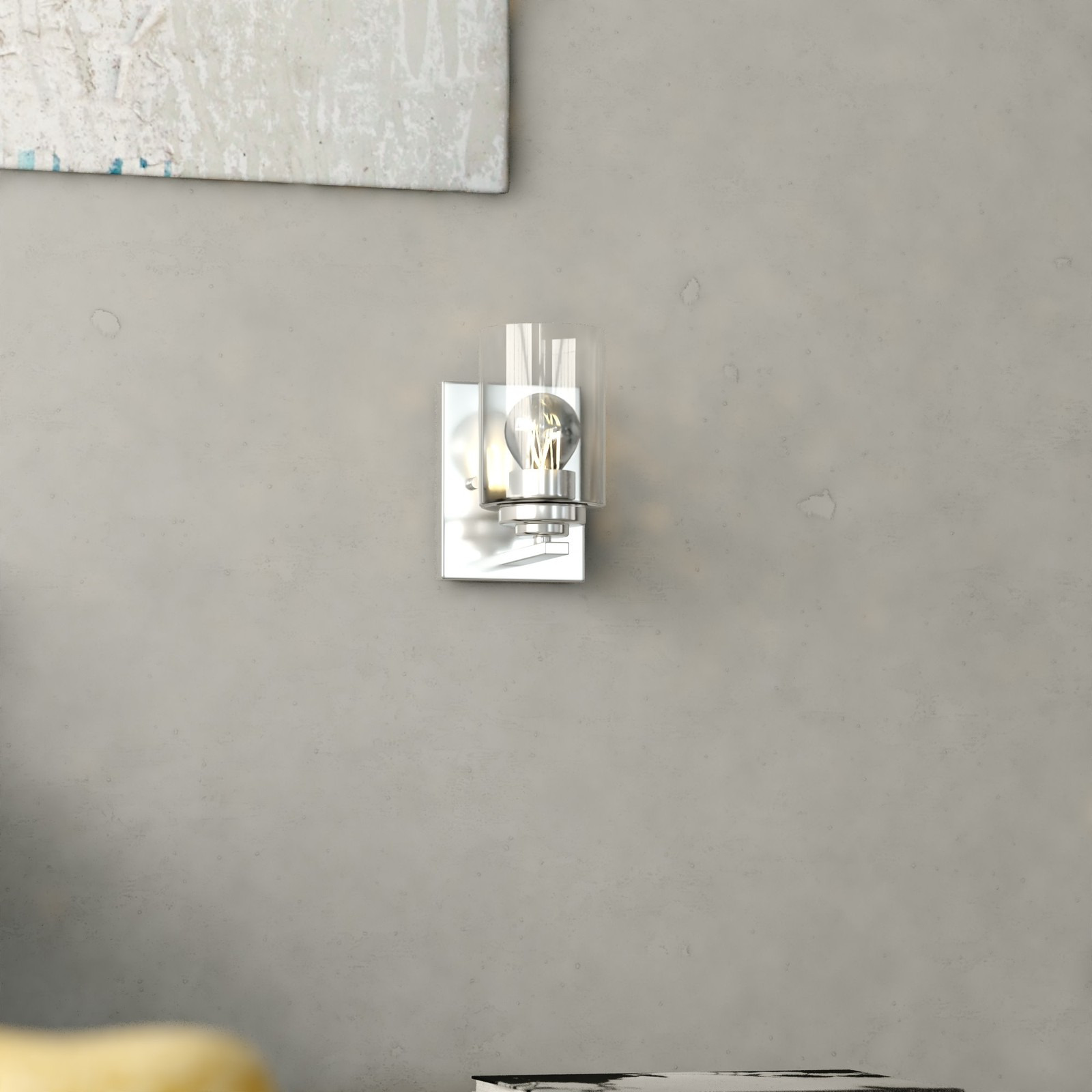 Vaxcel Lighting W0524 Park Ridge 8 in. Tall Bathroom Sconce - Nickel