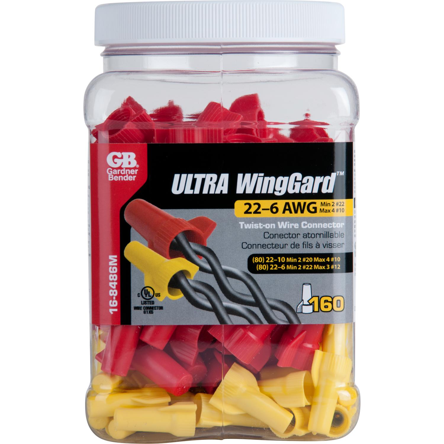 Gardner Bender Wire Connector Red/Yellow 160 pk