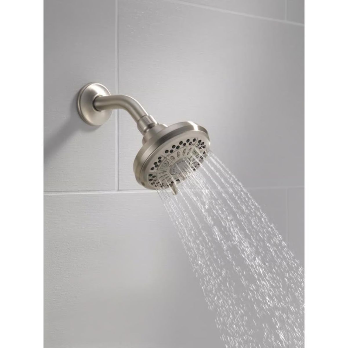 Delta Brushed Nickel Plastic 6 settings Showerhead 1.75 gpm