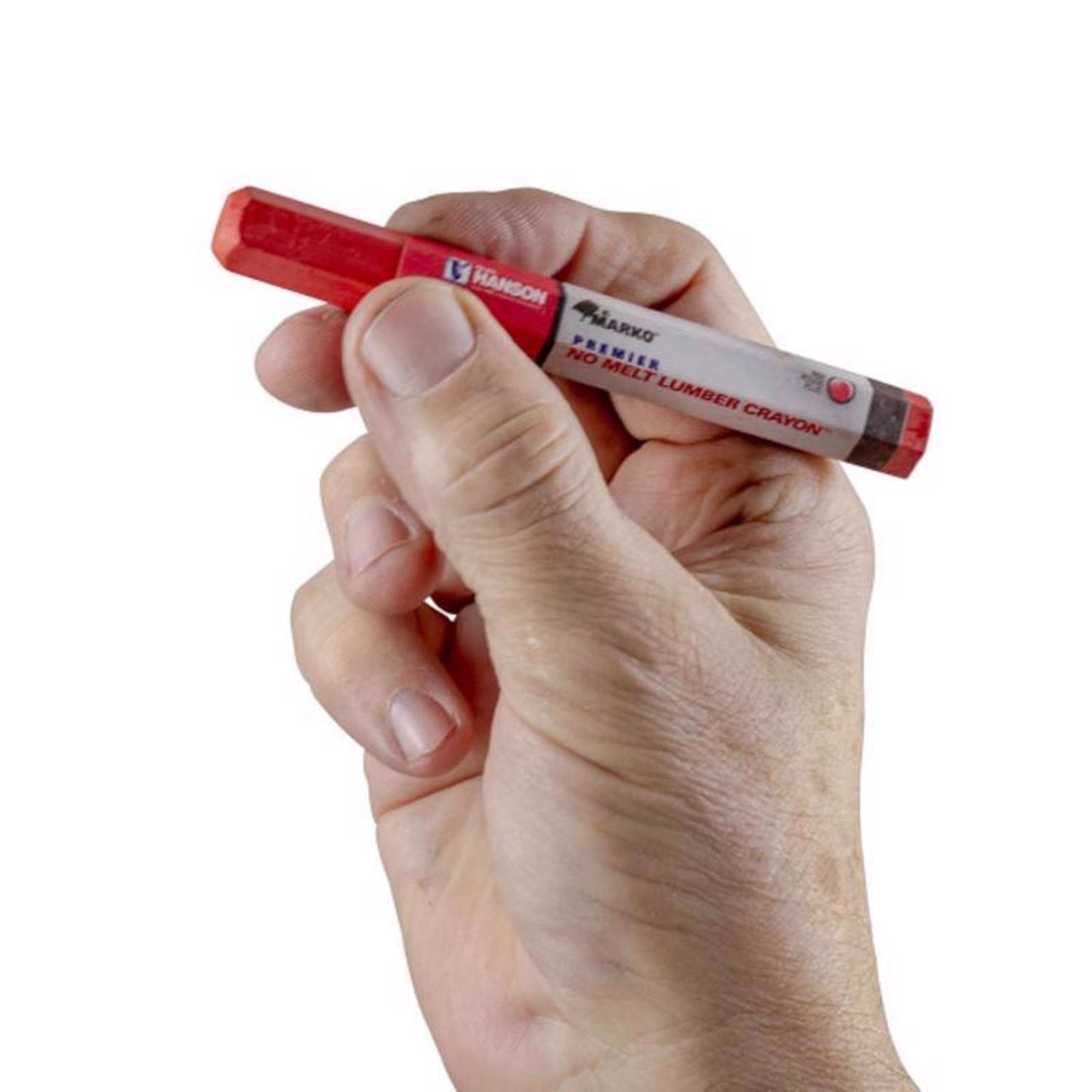C.H. Hanson 4.5 in. L Lumber Crayon Red 1 pc
