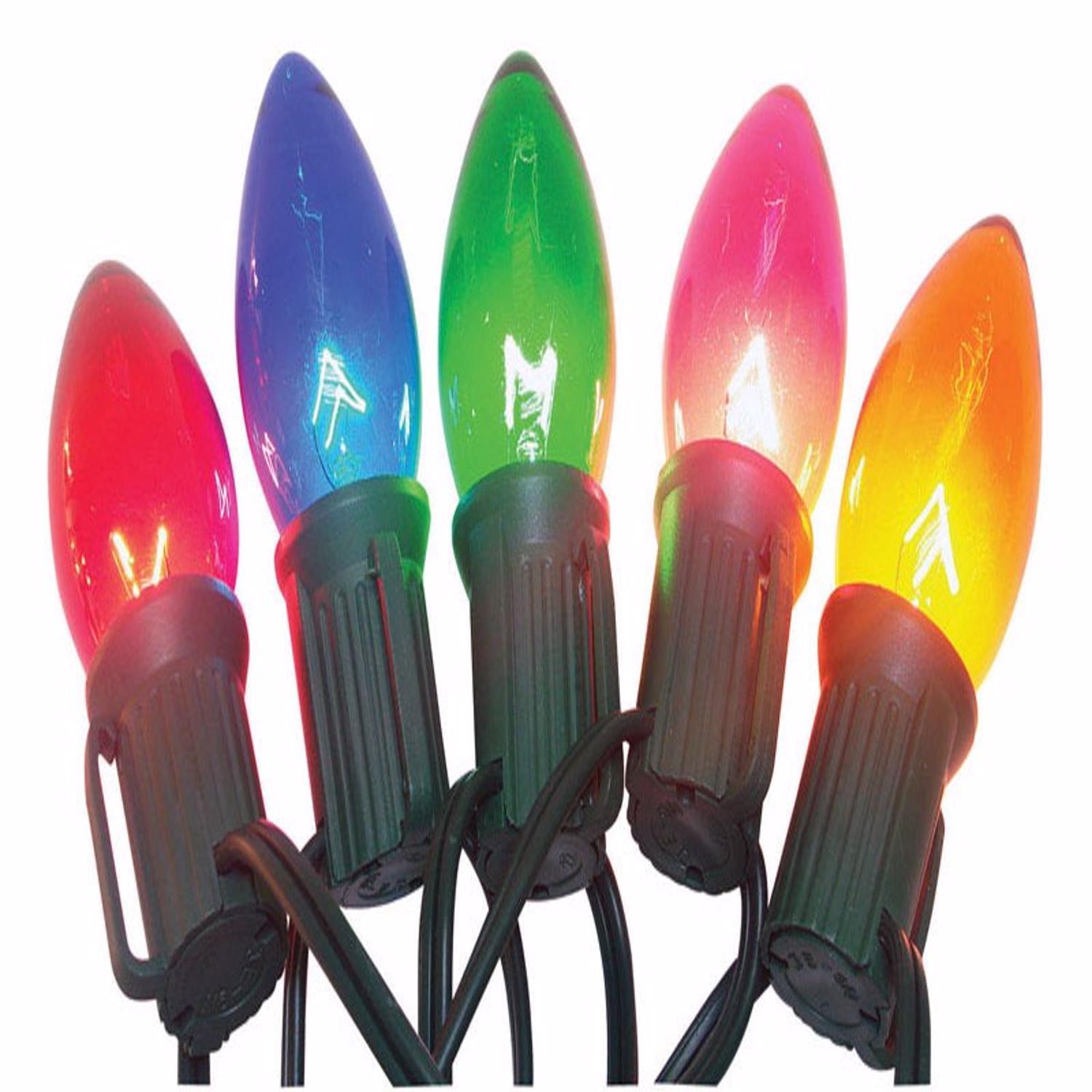 Celebrations Incandescent C9 Multicolored 25 ct String Christmas Lights 24 ft.