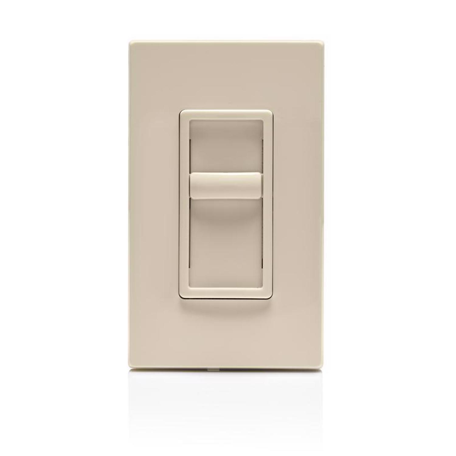 Leviton Decora SureSlide Light Almond 600 W Slide Dimmer Switch 1 pk