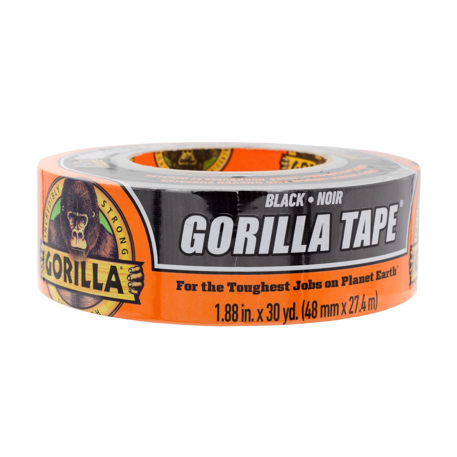 Gorilla 1.88 in. W X 30 yd L Black Duct Tape