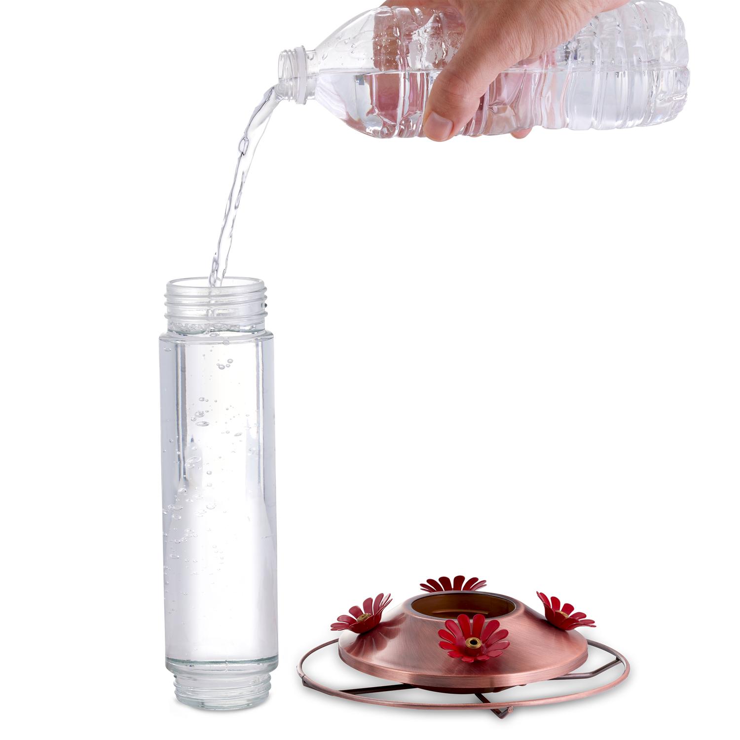 Perky-Pet Hummingbird 12 oz Copper/Glass Nectar Bird Feeder 4 ports