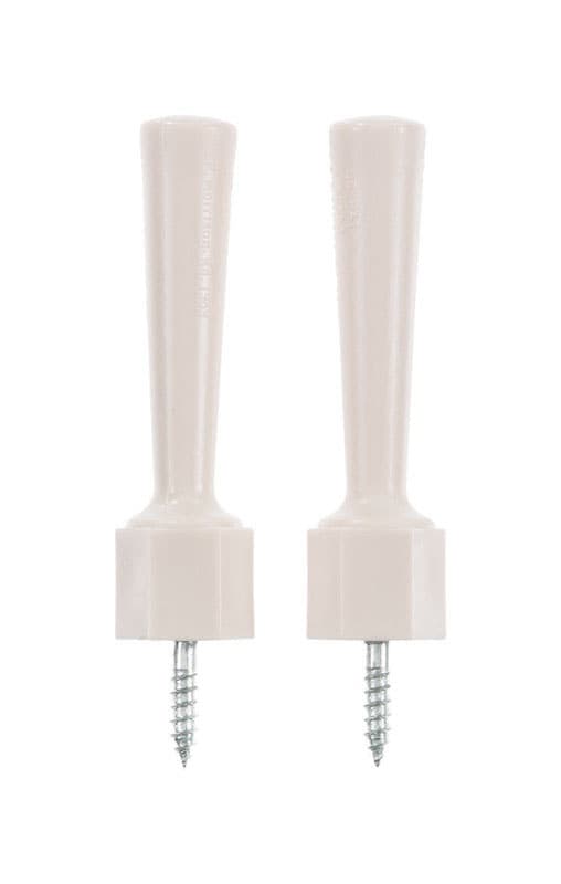 Ace 3-1/4 in. W Plastic Almond Flexible Door Stop Mounts to door and wall 0 in.