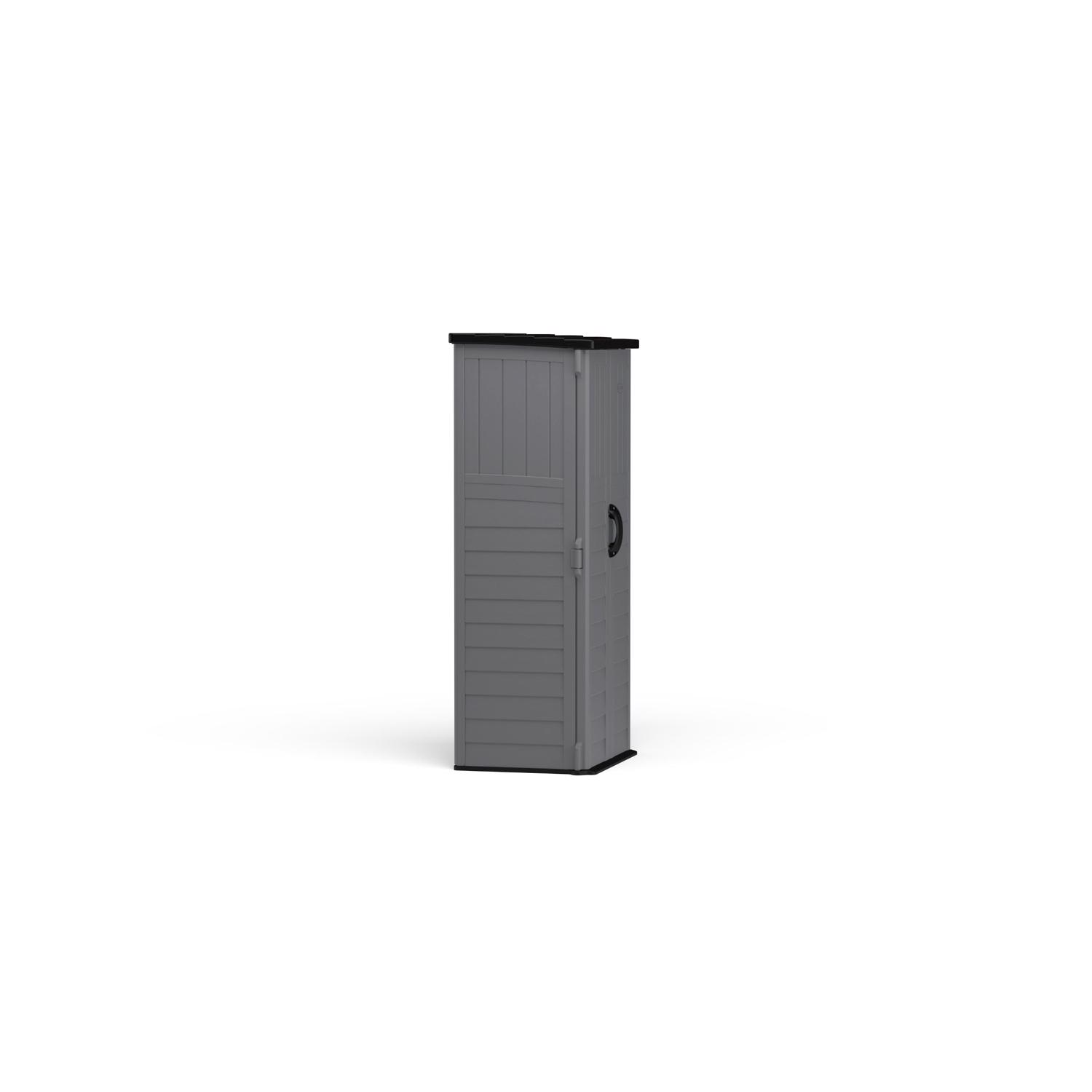 Suncast 2 ft. x 2 ft. Plastic Vertical Storage Shed with Floor Kit