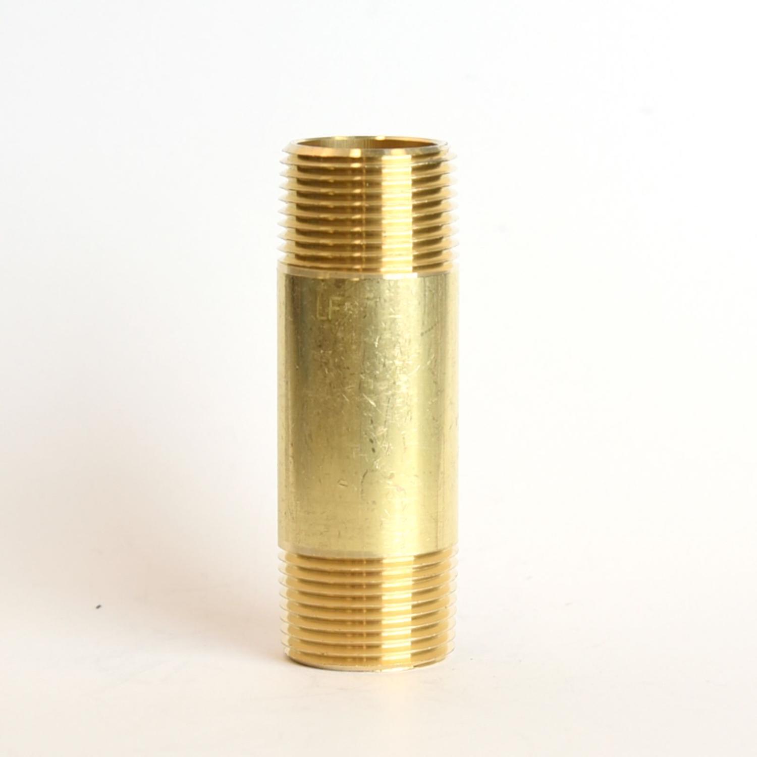 ATC 3/4 in. MPT 3/4 in. D MPT Yellow Brass Nipple 3 in. L
