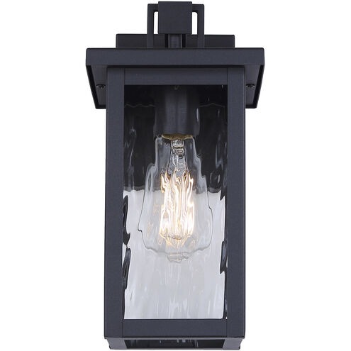 Canarm Shana 1 Light 12 in. Black Outdoor Wall Lantern