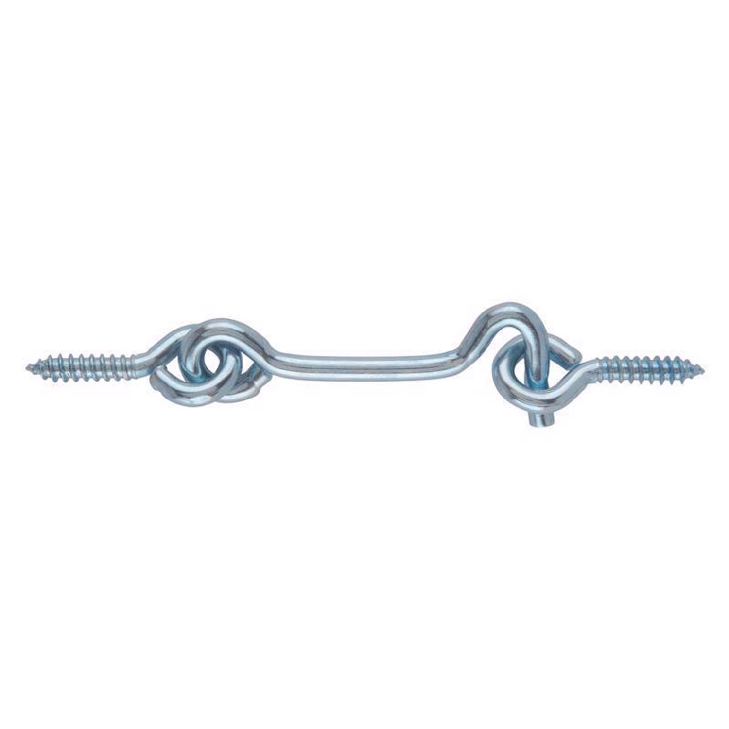 Ace Small Zinc-Plated Silver Steel 2 in. L Hook and Eye 2 pk