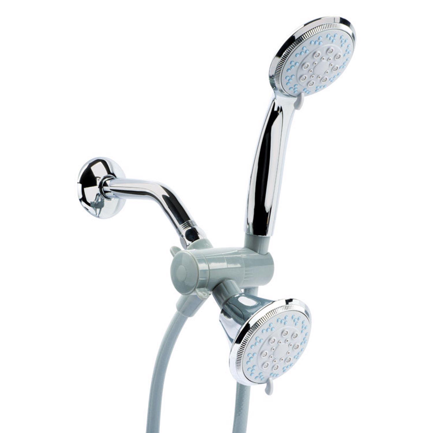 OakBrook Chrome PVC 3 settings Showerhead Combo 1.8 gpm