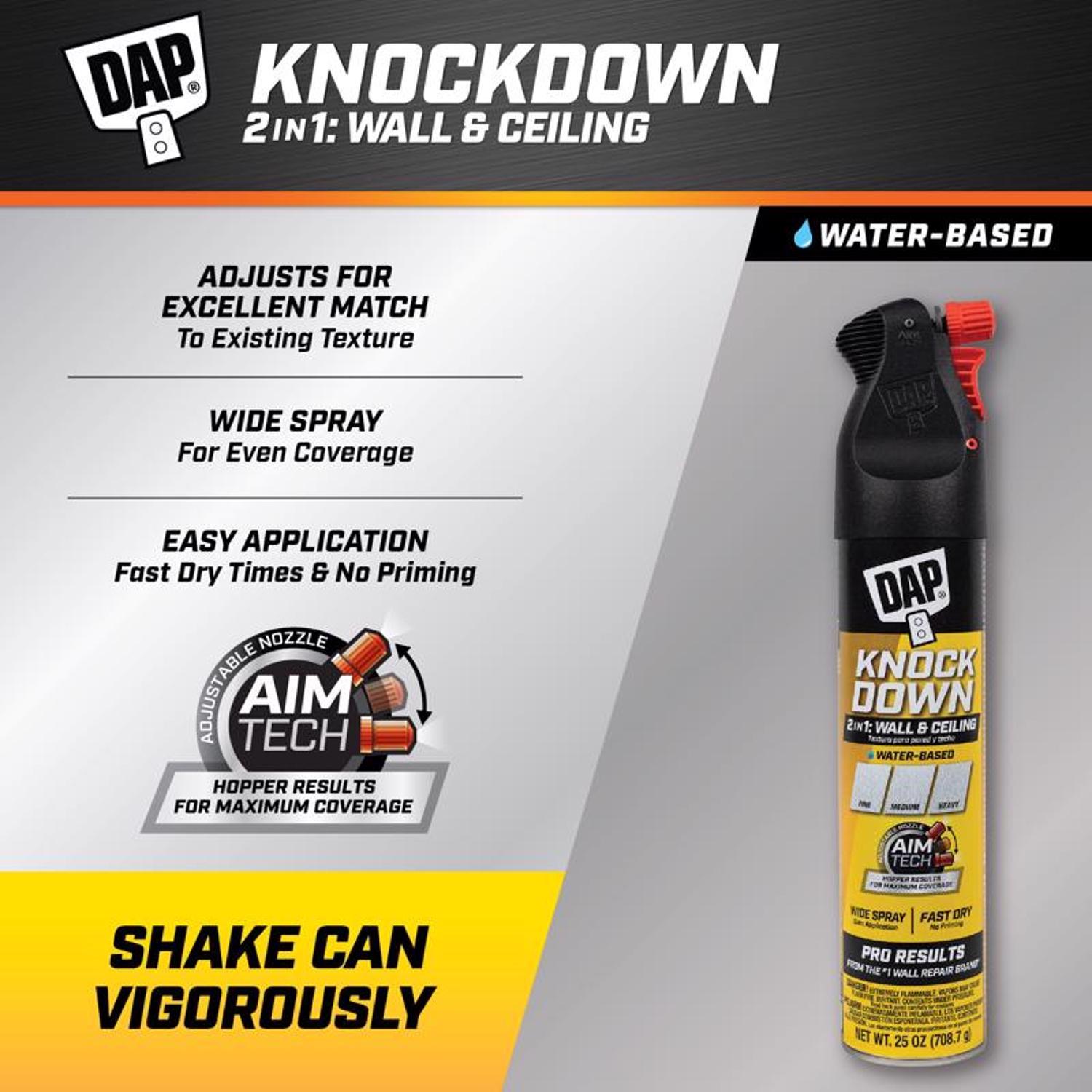 DAP White Water-Based Knockdown Wall Texture 25 oz