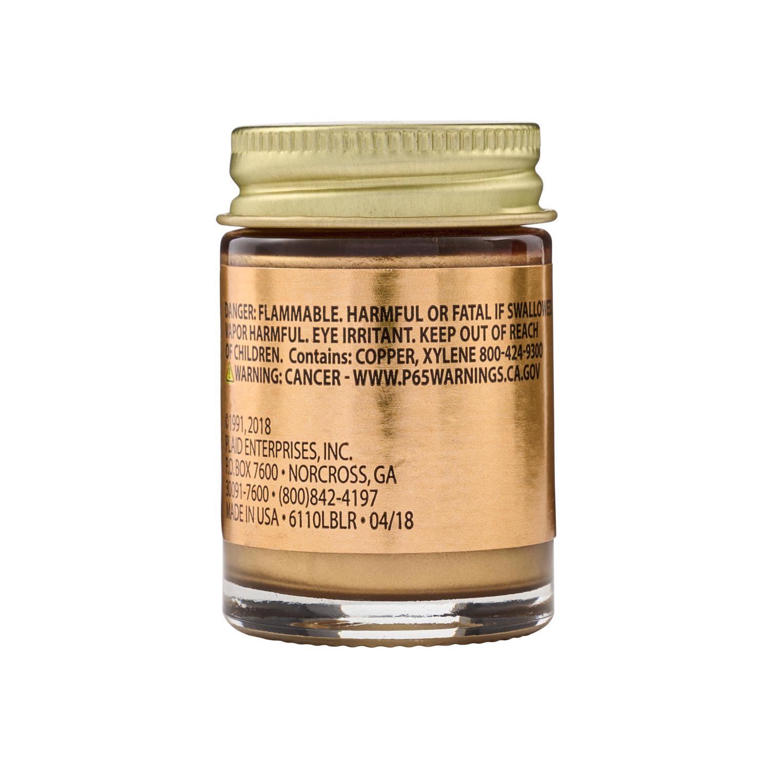 Plaid Metallic Classic Gold Glaze 0.8 oz