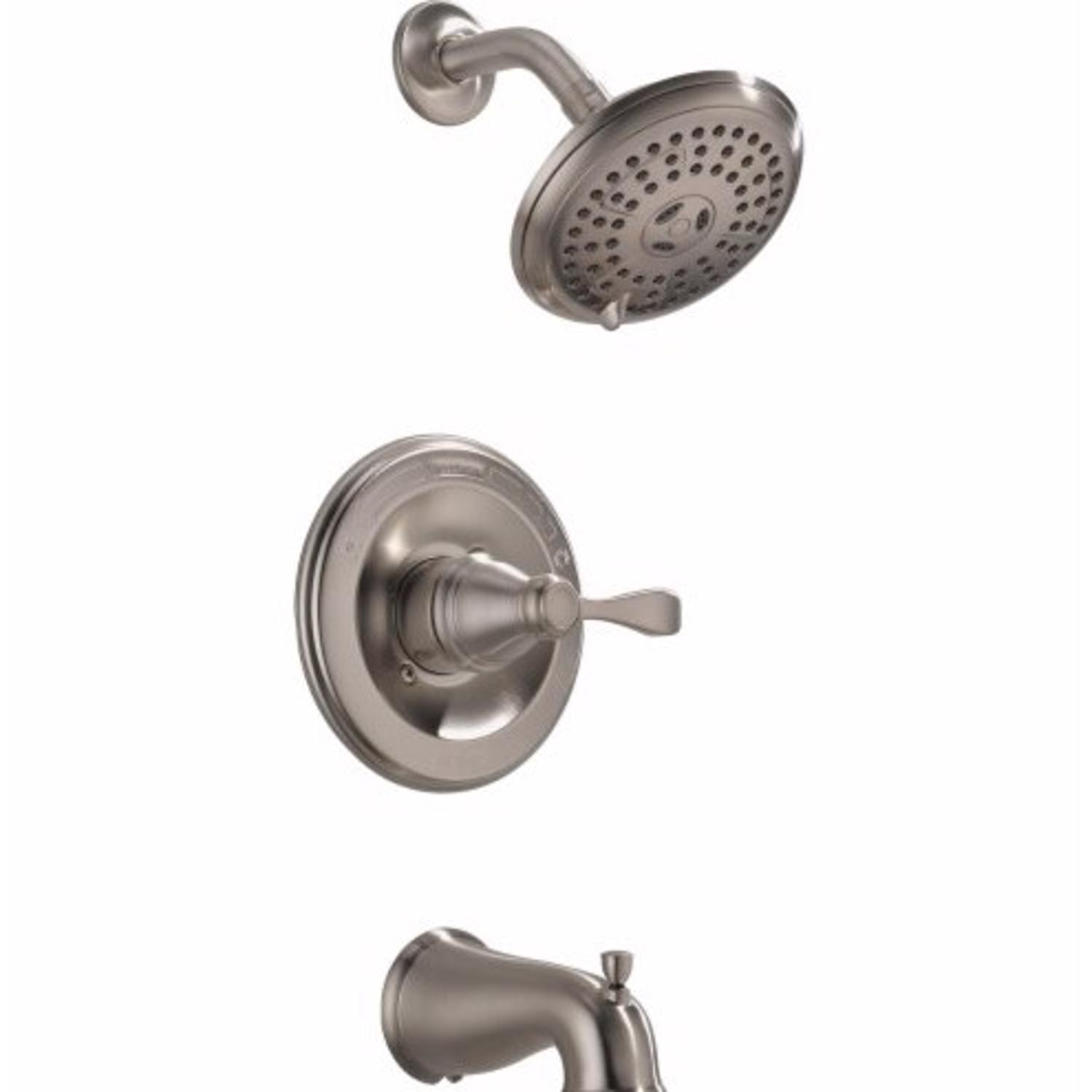 Delta Monitor 1-Handle Brushed Nickel Tub and Shower Faucet