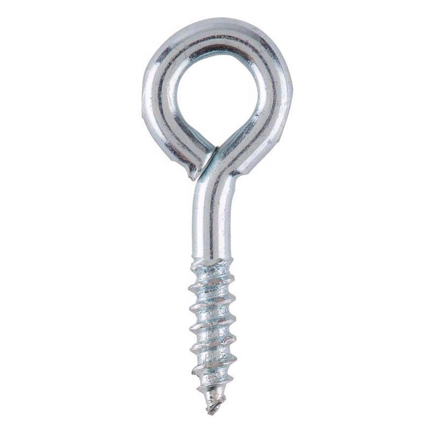 Ace 1/8 in. D X 1 in. L Zinc-Plated Steel Screw Eye 40 lb. cap. 10 pk
