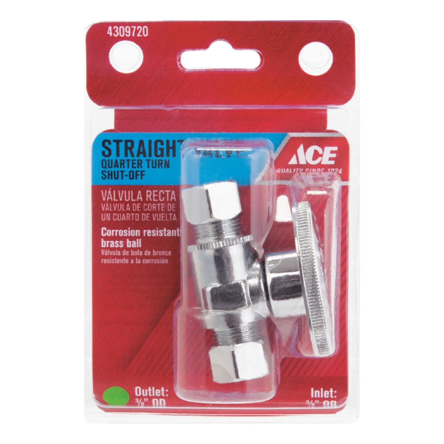 Ace Compression Compression Brass Straight Stop Valve