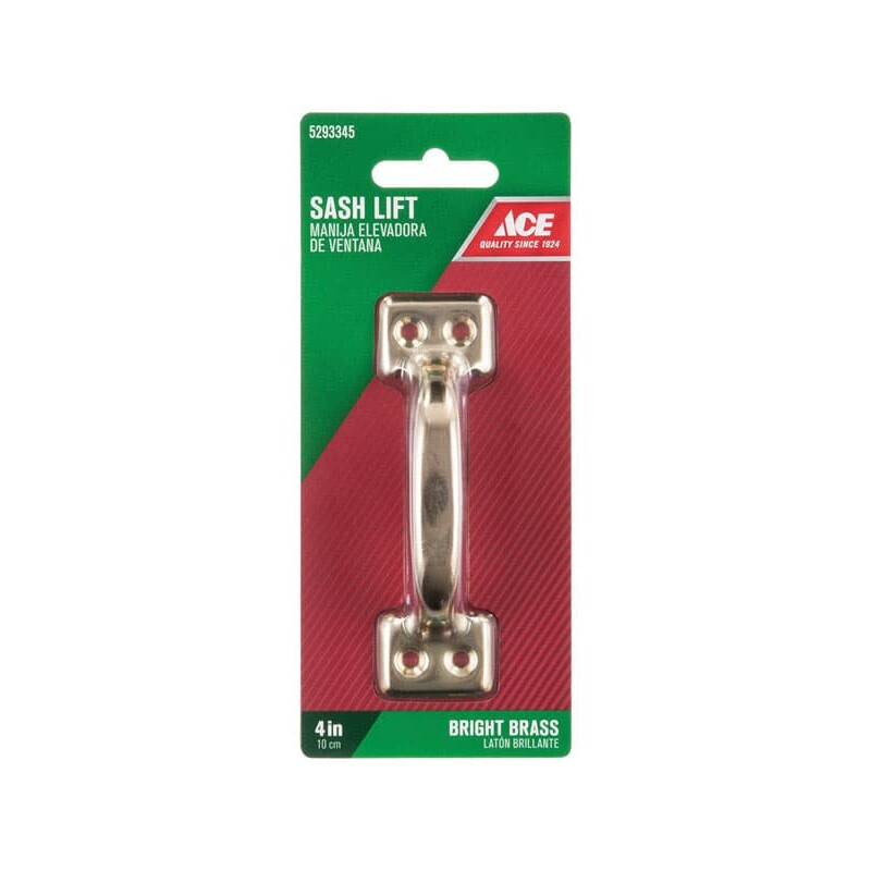 Ace 4 in. L Bright Steel Universal Sash Lift Handle 1 pk