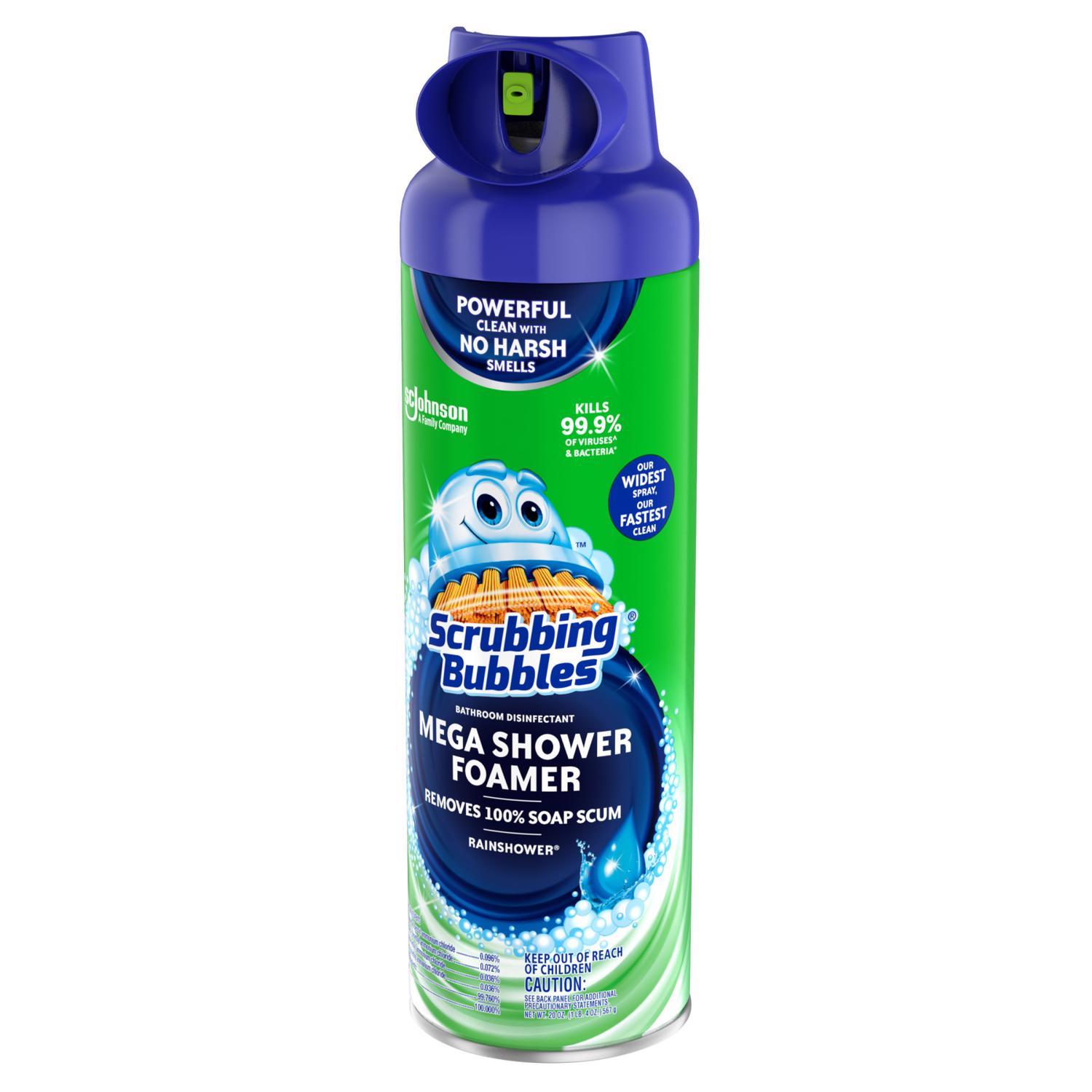 Scrubbing Bubbles Mega Shower Foamer Rainshower Scent Bathroom Cleaner 20 oz Foam
