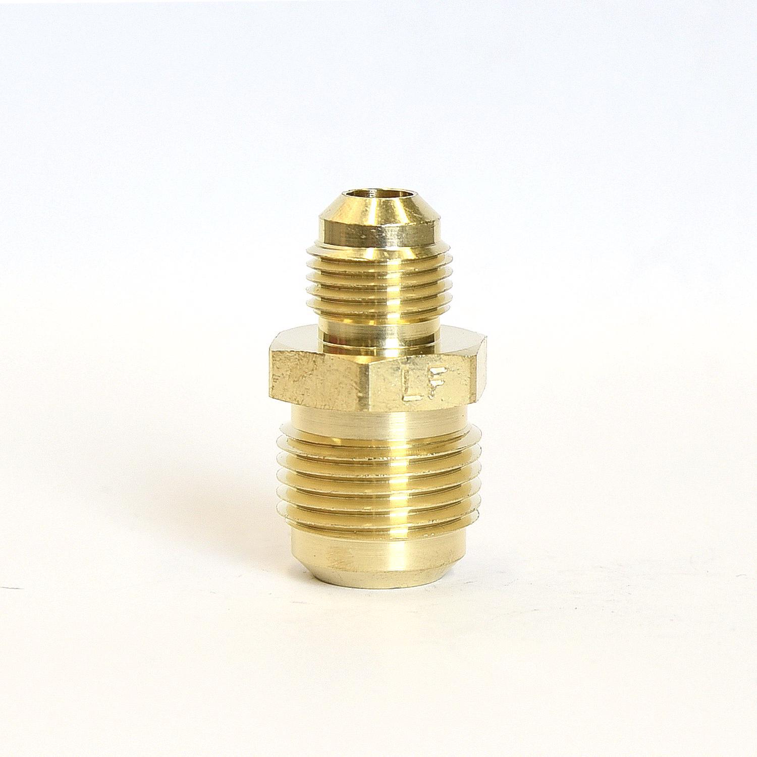 ATC 5/8 in. Flare 3/8 in. D Flare Yellow Brass Union