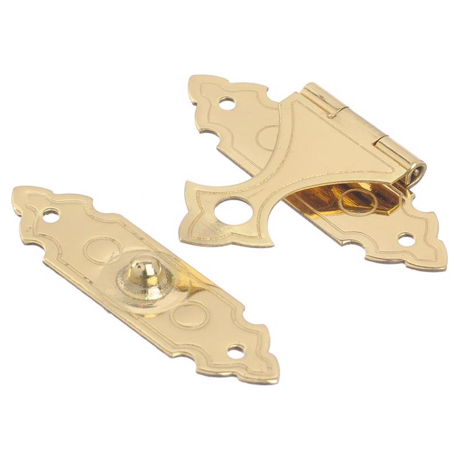 Ace Antique Brass Decorative Catch 0.9 in. 1-5/16 in. 2 pk