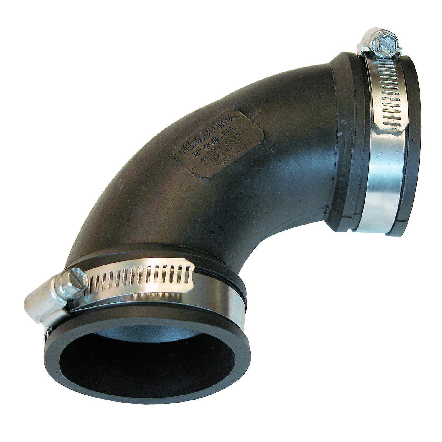 Fernco Schedule 40 2 in. Hub X 2 in. D Hub PVC Elbow 1 pk