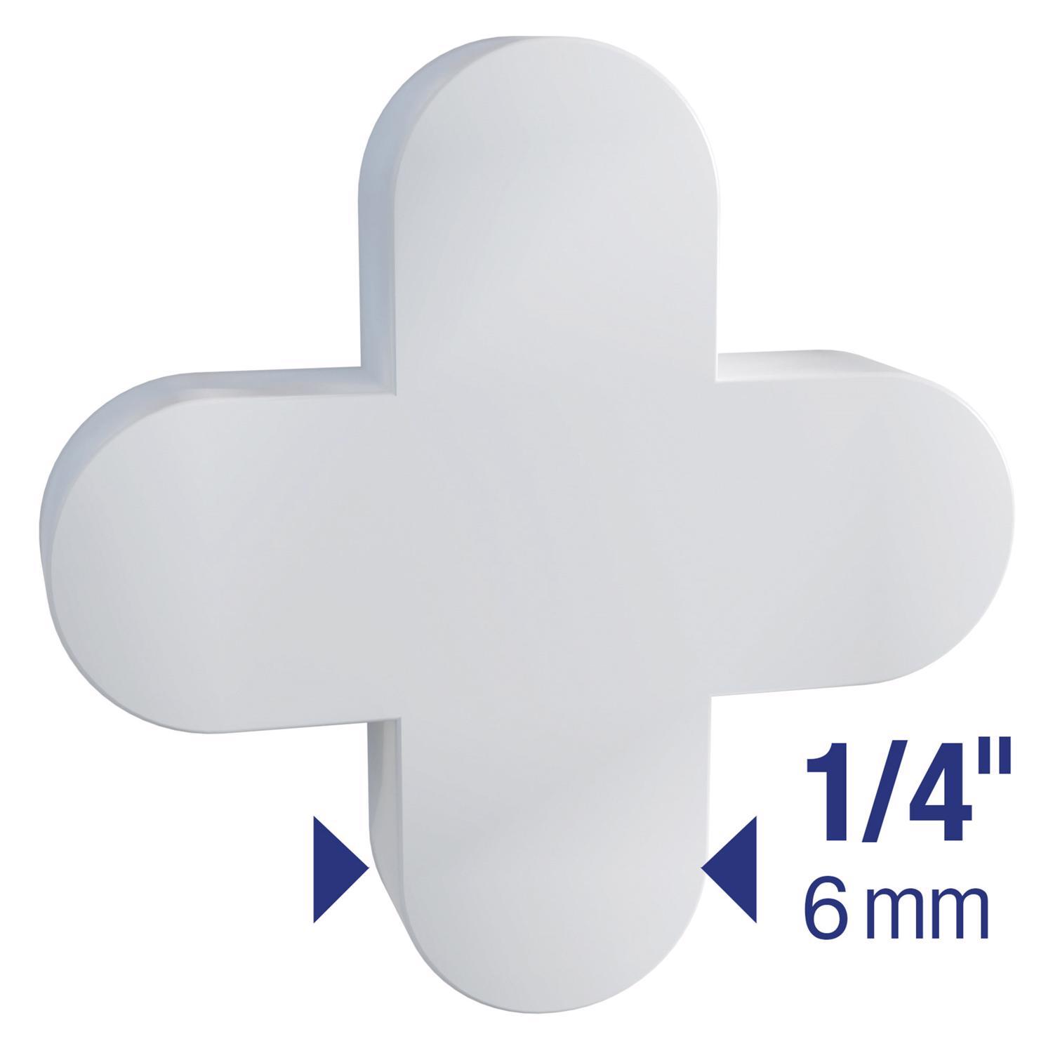 QEP 1/4 in. H X 0.12 in. W Plastic Tile Spacer 200 pc