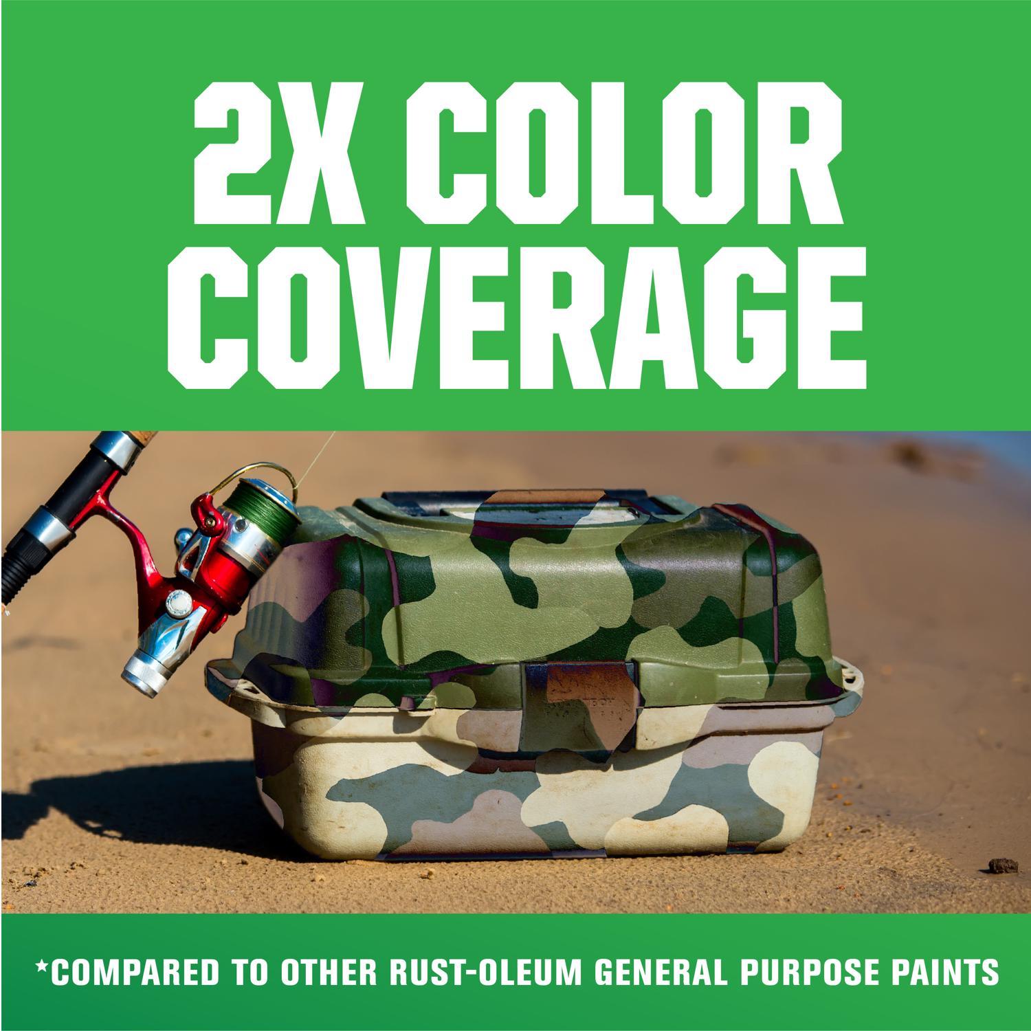 Rust-Oleum Specialty Flat Army Green Camouflage Spray Paint 12 oz