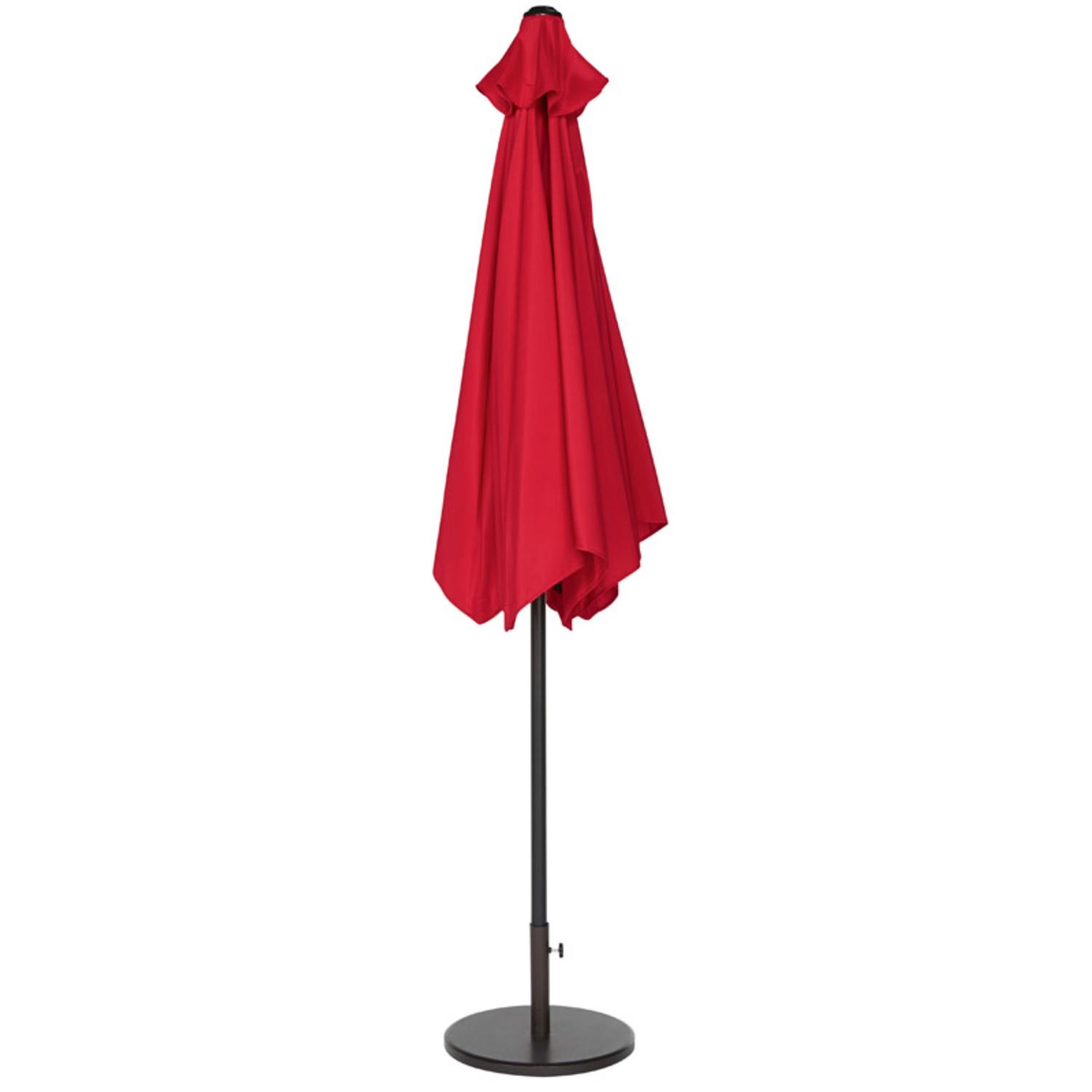 Living Accents 9 ft. Tiltable Red Market Umbrella