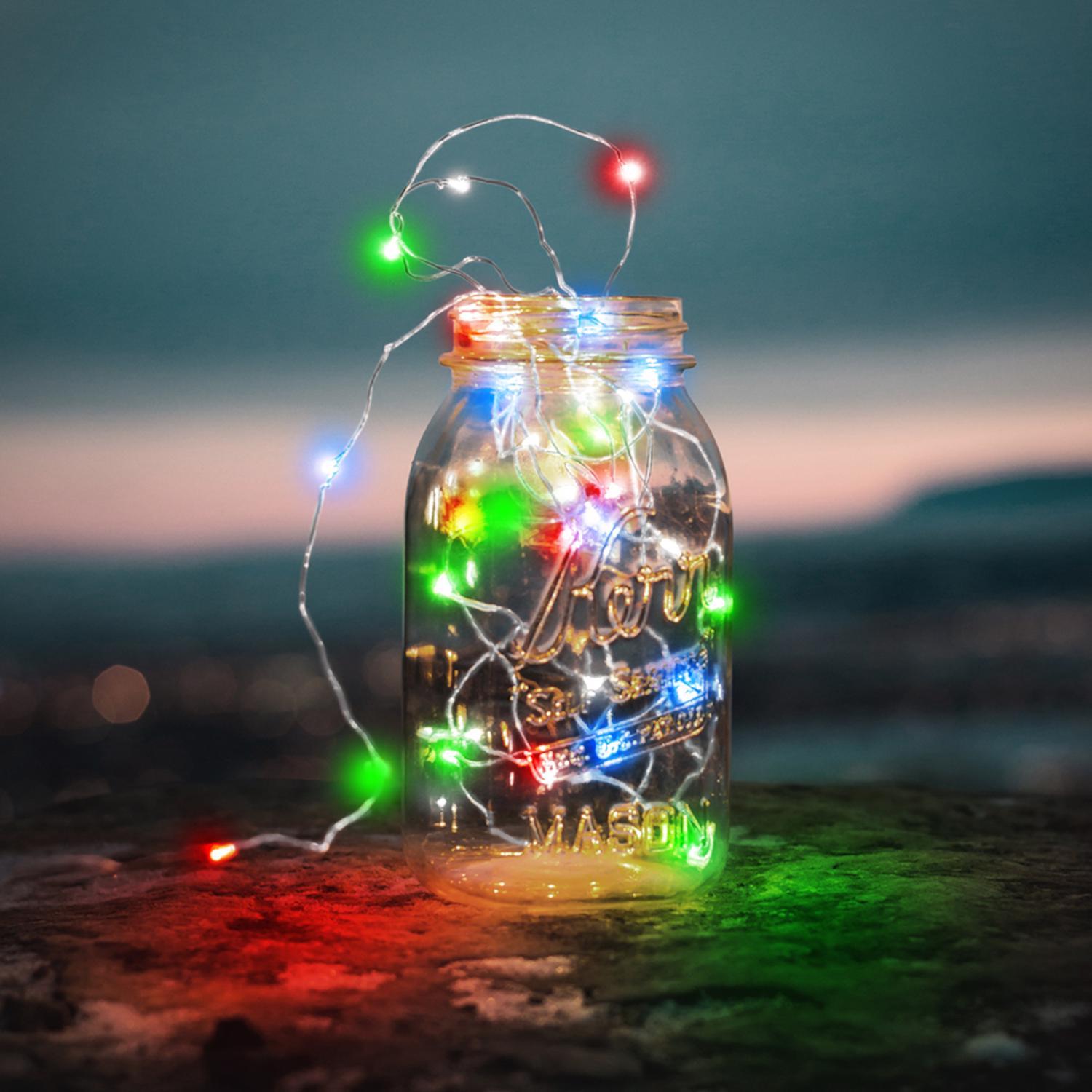 Feit LED Fairy String Lights Multicolored 30 ft. 100 lights