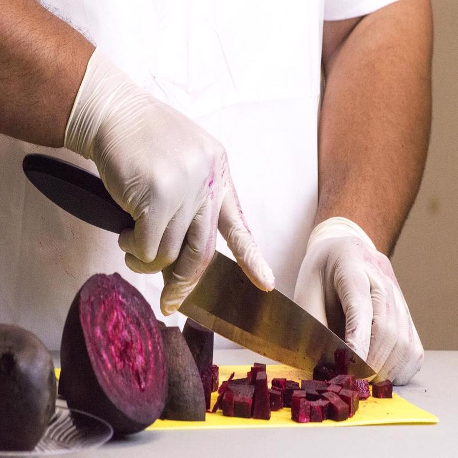 Gloveworks Latex Disposable Gloves Large Ivory Powder Free 100 pk