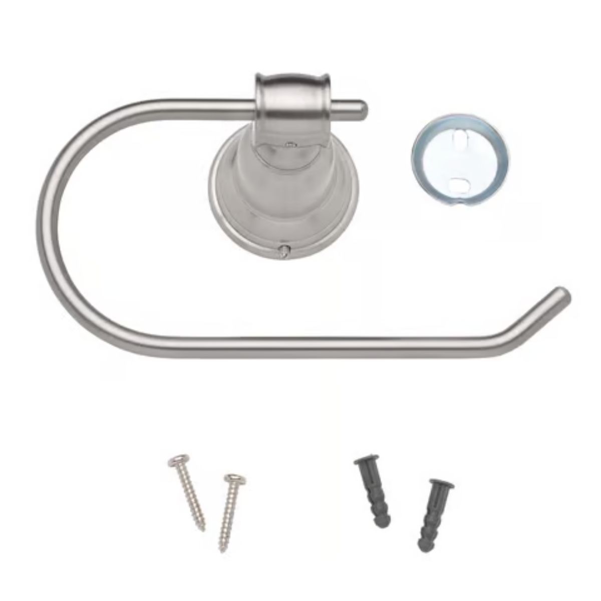 OakBrook Brushed Nickel Metallic Toilet Paper Holder