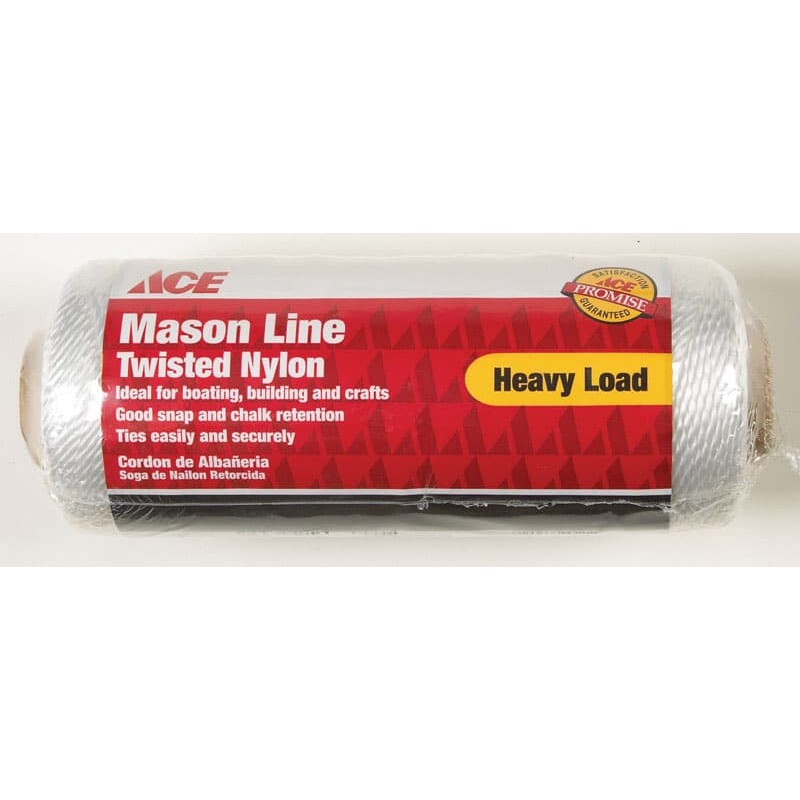 Ace 430 ft. L White Twisted Nylon Mason Line
