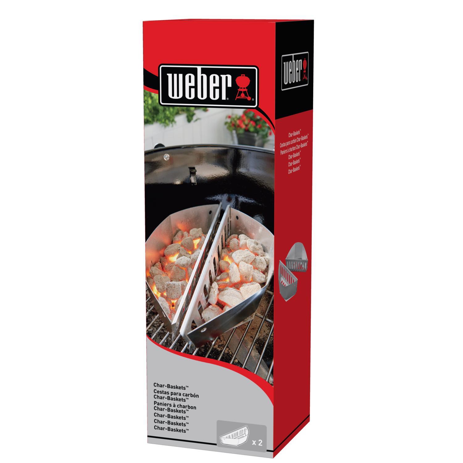 Weber Aluminum/Steel Briquette Holder 14.2 in. L X 3.6 in. W For Weber