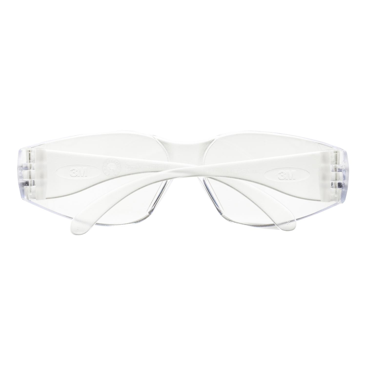 3M Safety Glasses Clear Lens Clear Frame 1 pc