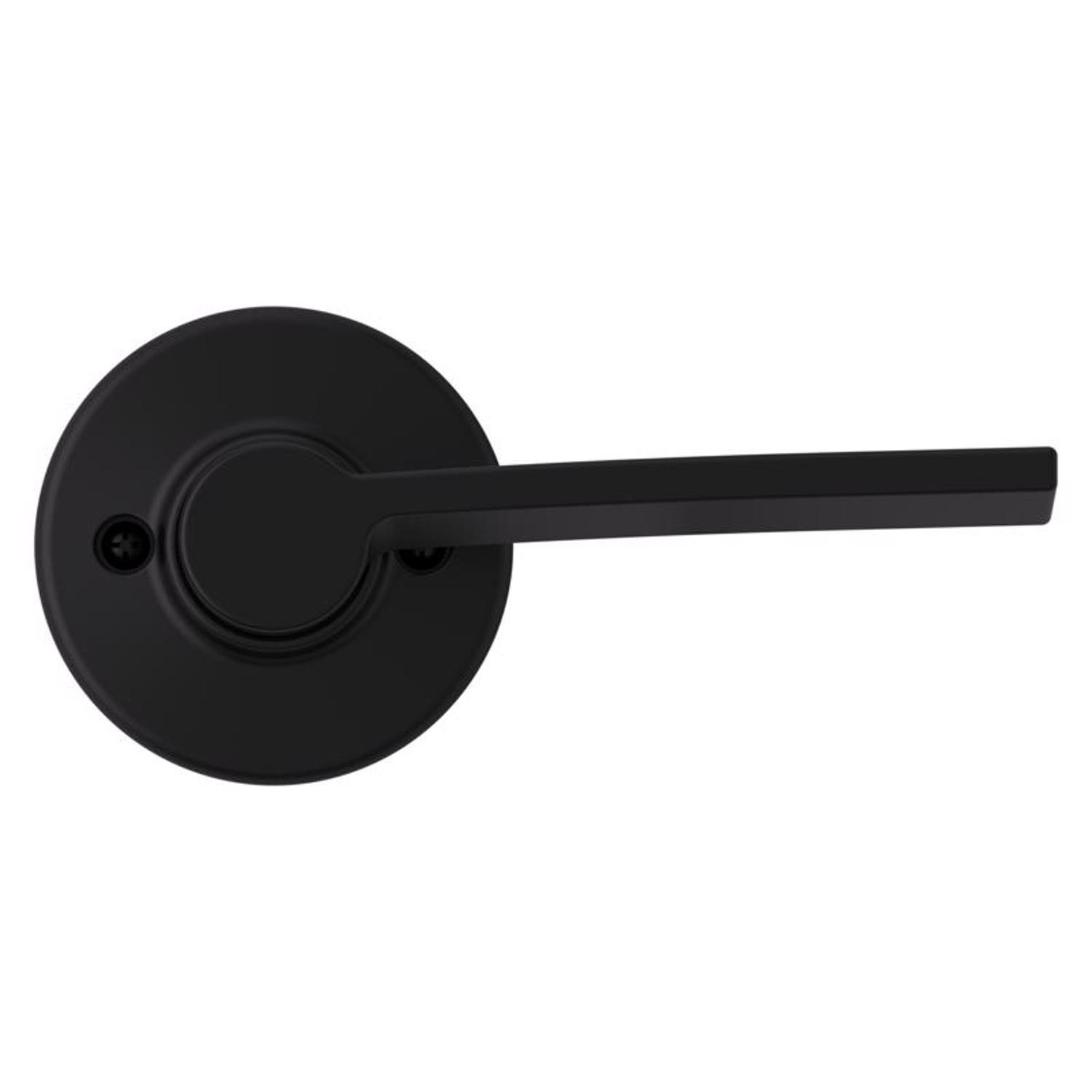 Kwikset Ladera Matte Black Half-Dummy Lever