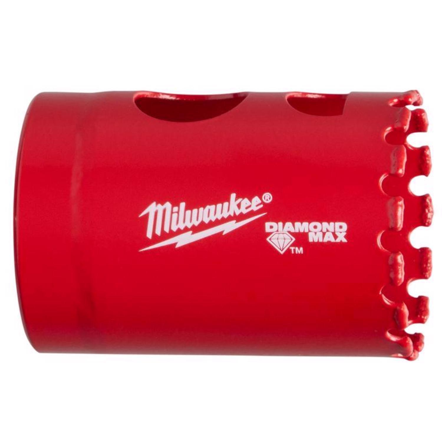 Milwaukee Diamond Max 1-1/4 in. Diamond Grit Glass, Porcelain, Tile, and Stone Hole Saw 1 pk