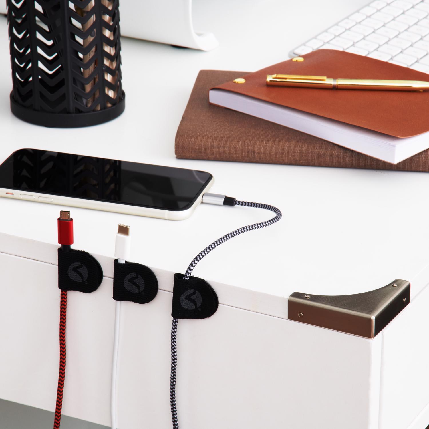 VELCRO Brand Mini Nylon Cord Organizer 2.63 in. L 5 pk