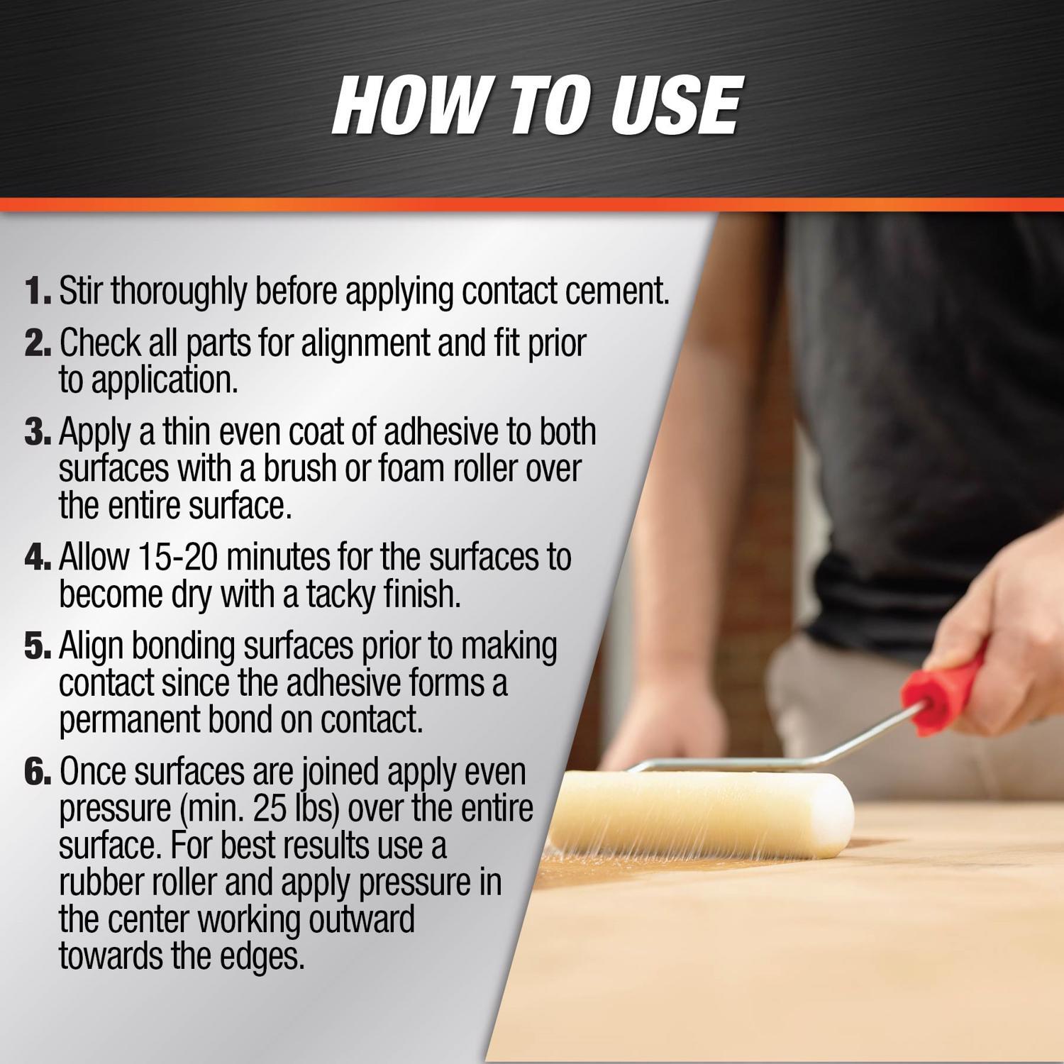 DAP Weldwood High Strength Rubber Tan Contact Cement 1 qt