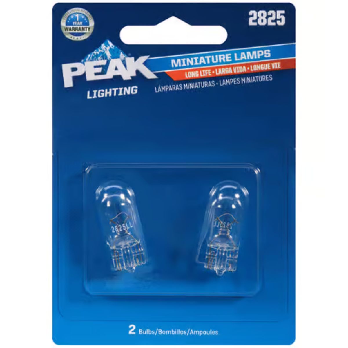 Peak Incandescent Indicator Miniature Automotive Bulb 2825