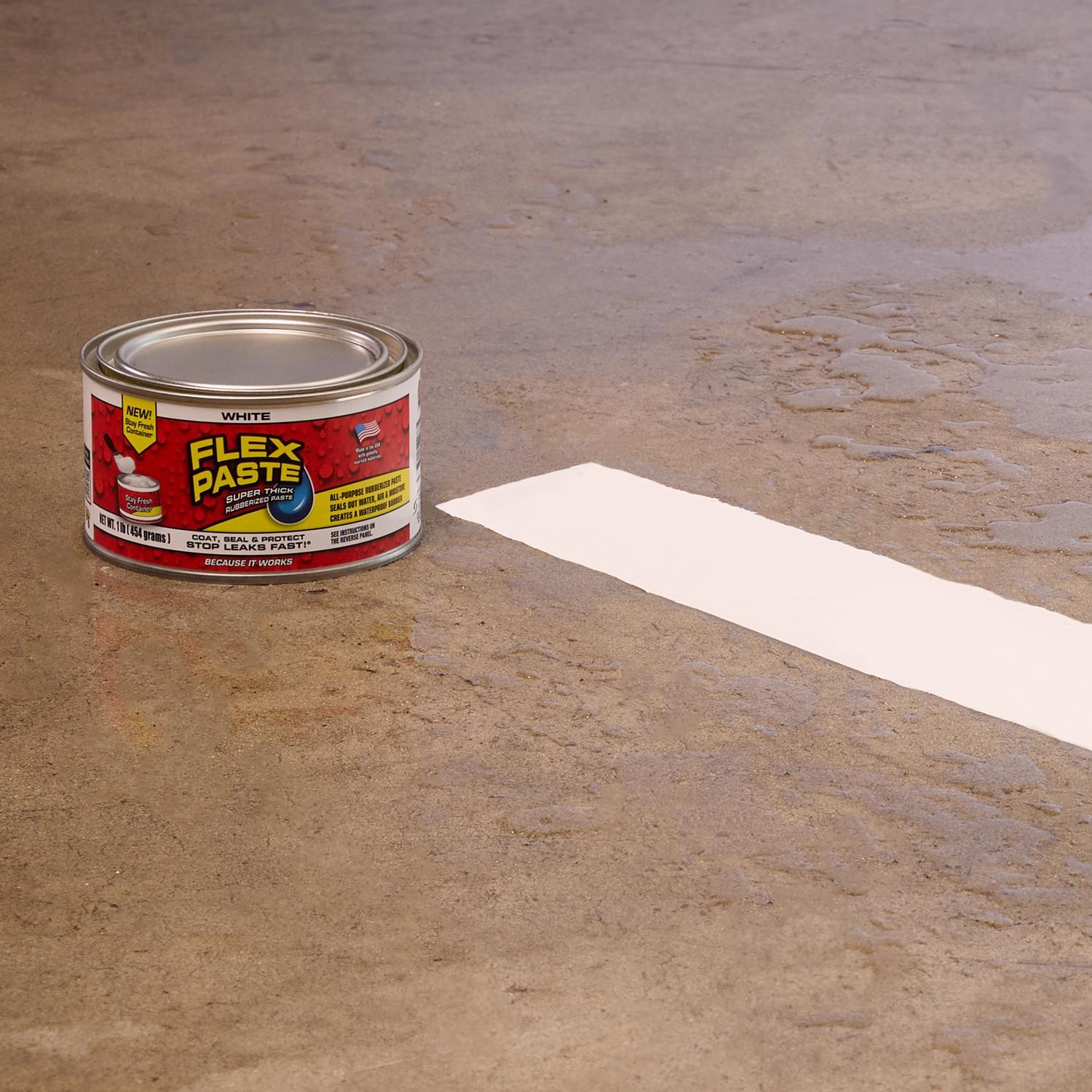 Flex Seal Family of Products Flex Paste White Rubberized Paste 1 lb