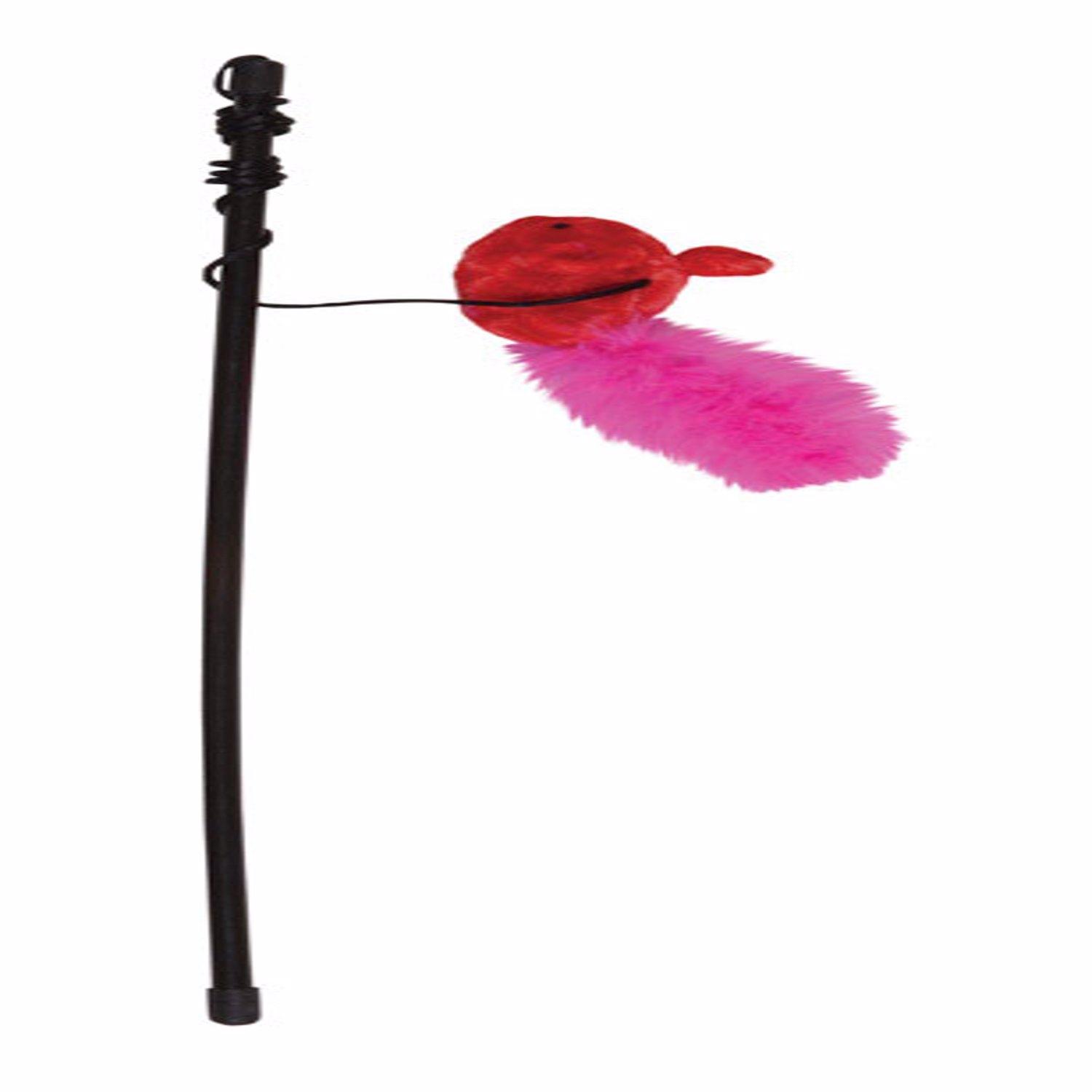 Chomper Kylies Brights For Cat Assorted Plush/Rope Feather Mouse Rattlers Large 1 pk