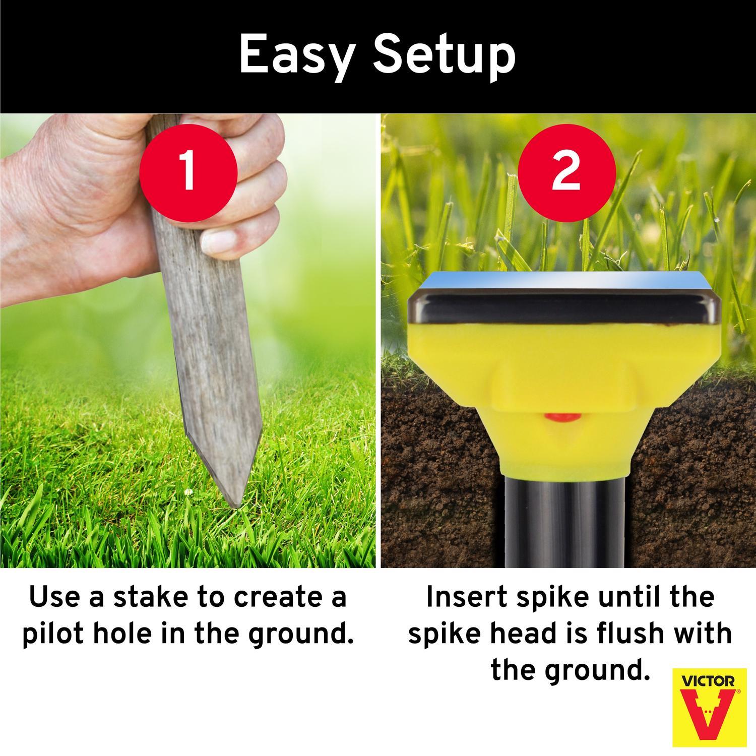 Victor Sonic Spike Repeller For Gophers and Moles 1 pk