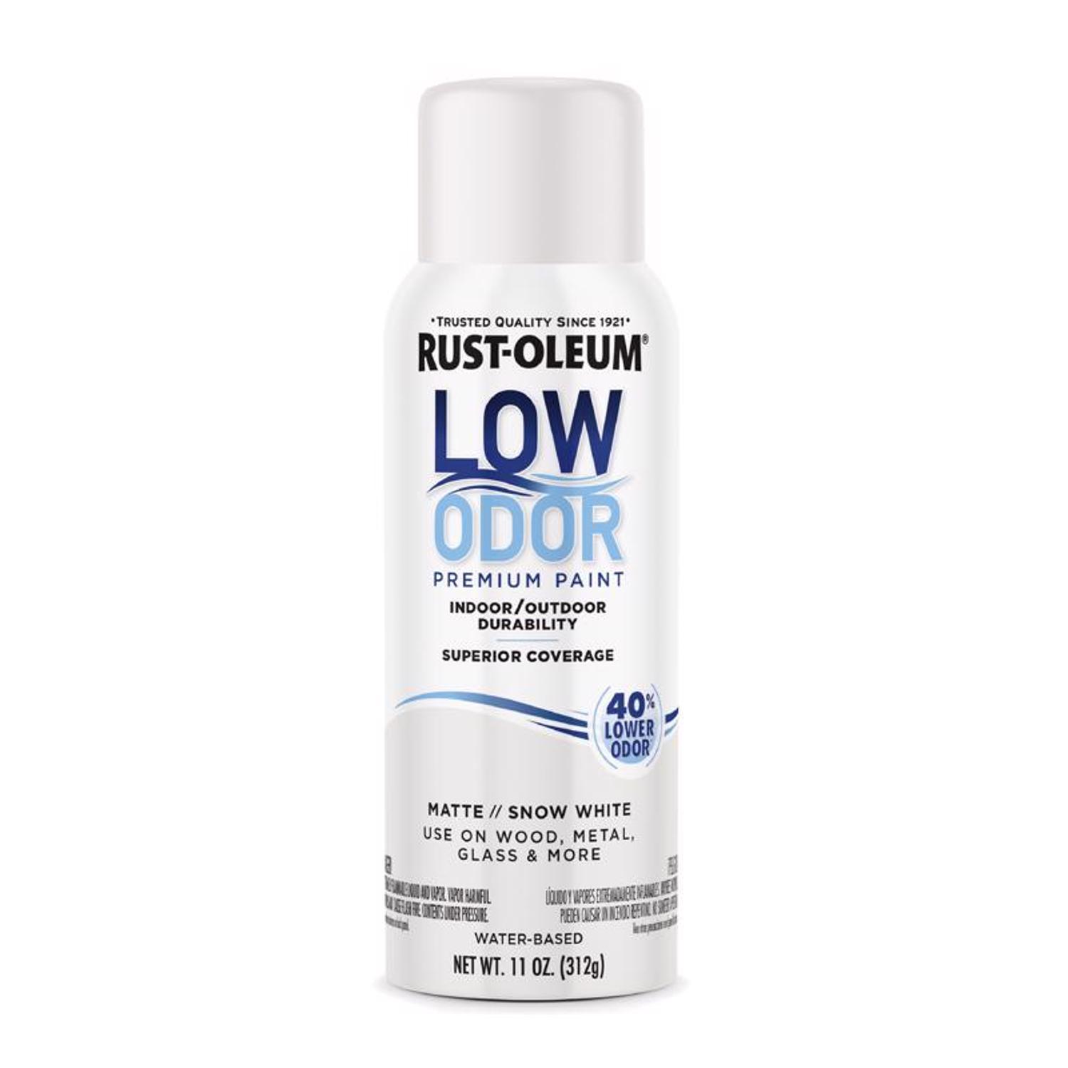 Rust-Oleum Low Odor Matte Snow White Spray Paint 11 oz.