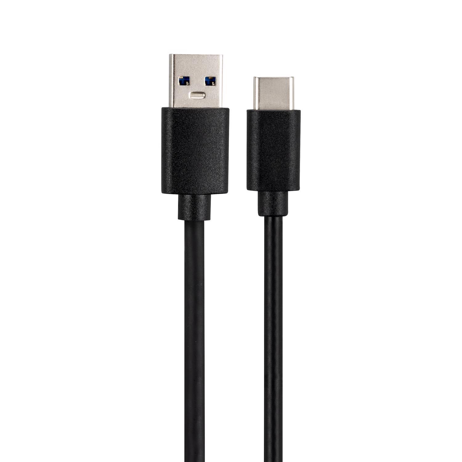 Monster Just Hook It Up USB-C to USB-A Charge and Sync Cable 3 ft. Black