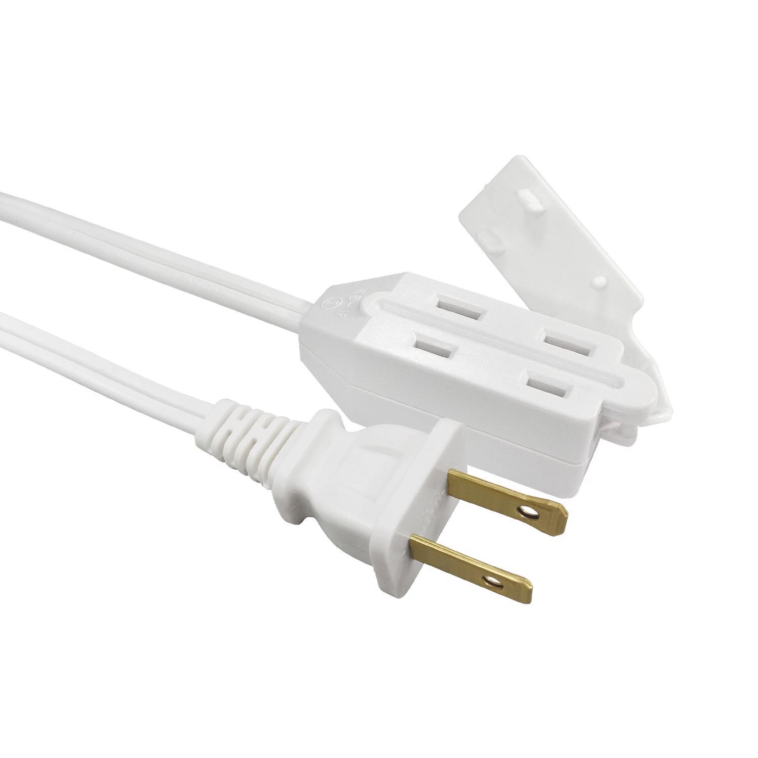 Ace Indoor 20 ft. L White Extension Cord 16/2 SPT-2
