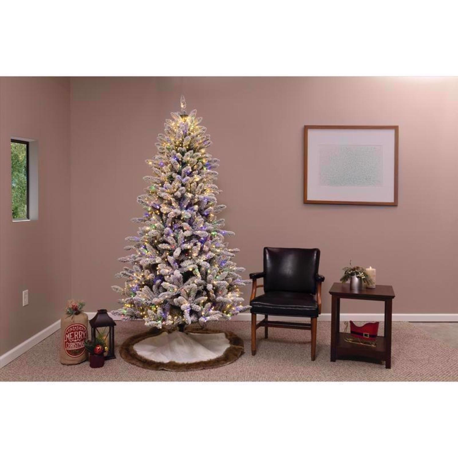 Holiday Bright Lights 7 ft. Full LED 1282 ct King Pine Color Changing Christmas Tree