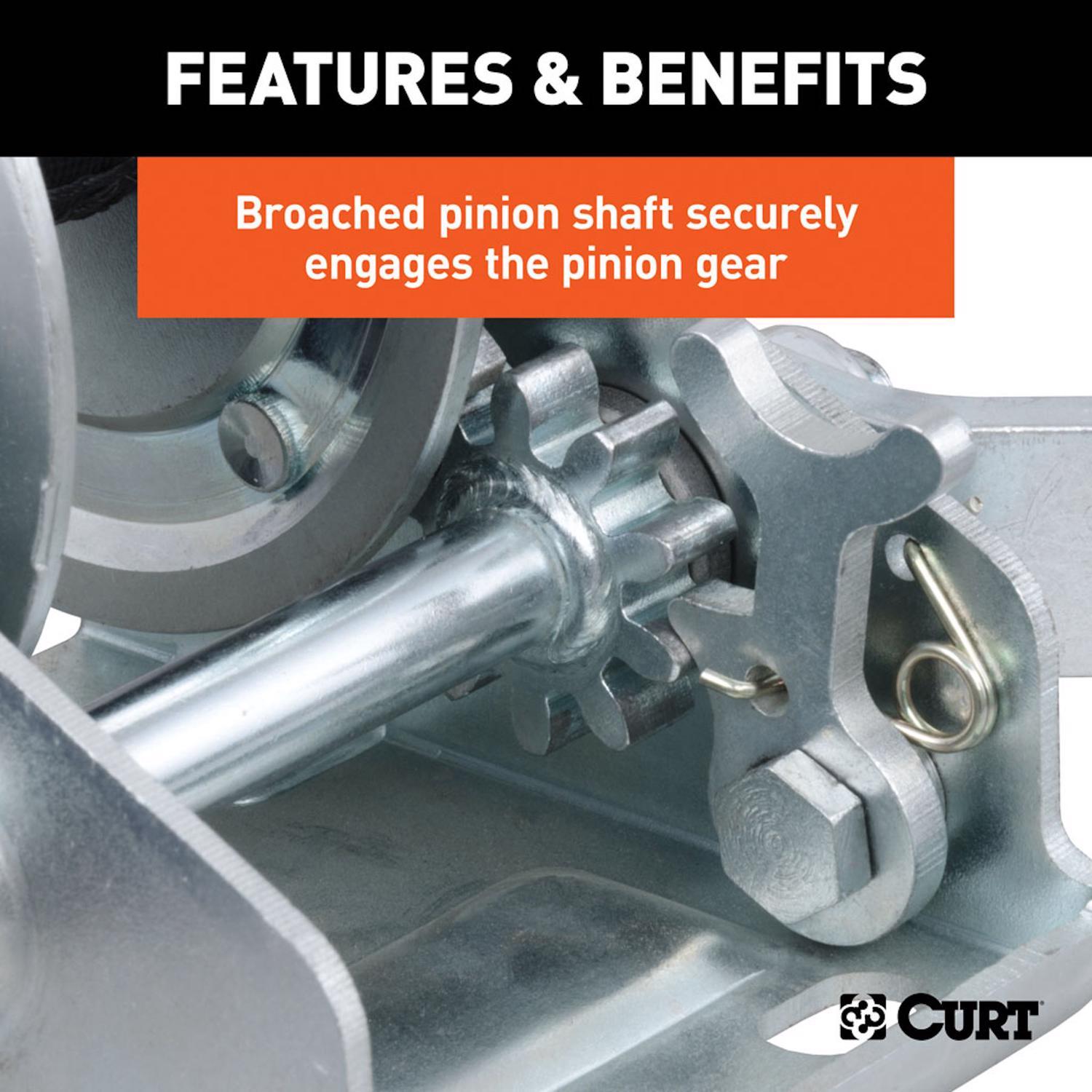 CURT 900 lb Hand Winch