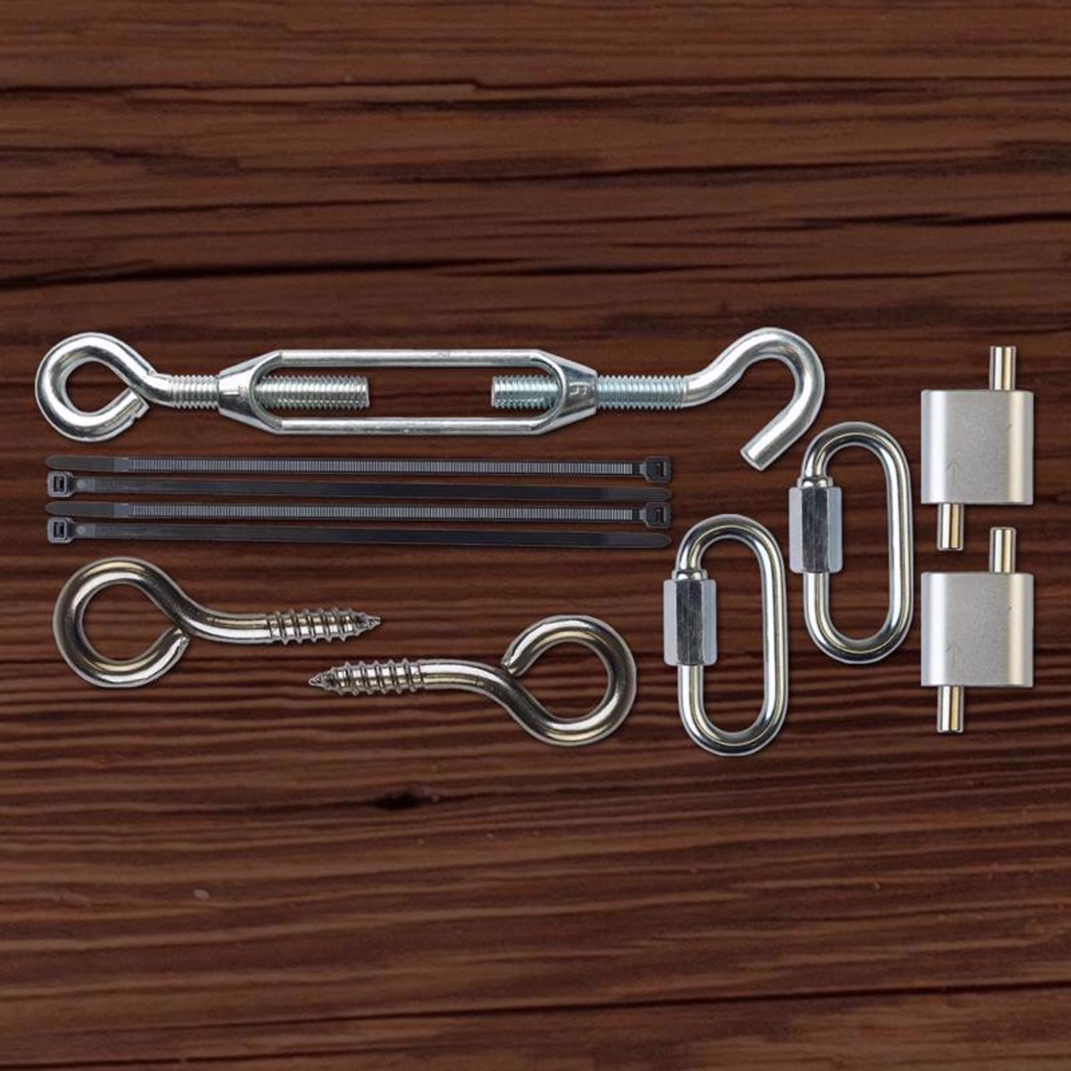 Belle Luci Holiday Bright Lights LED Patio Hardware String Light Hanging Kit Clear 0 in. 0 lights