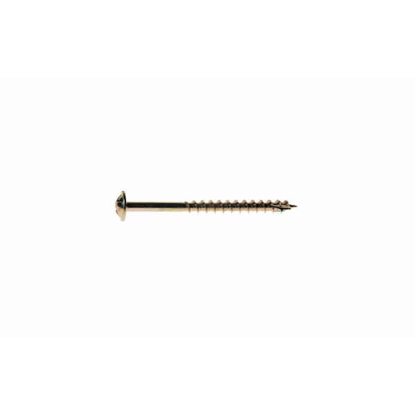 Pro-Twist #8 x 3-in Yellow zinc Interior Cabinet mounting screws 1lb 79 pk